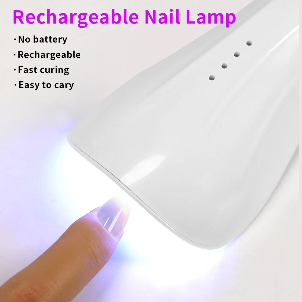 CNHIDS-Lampe LED UV Rechargeable pour vaccage de Gel, Mini Sèche-Ongles pour Manucure, N64.Portabilité Nail Art