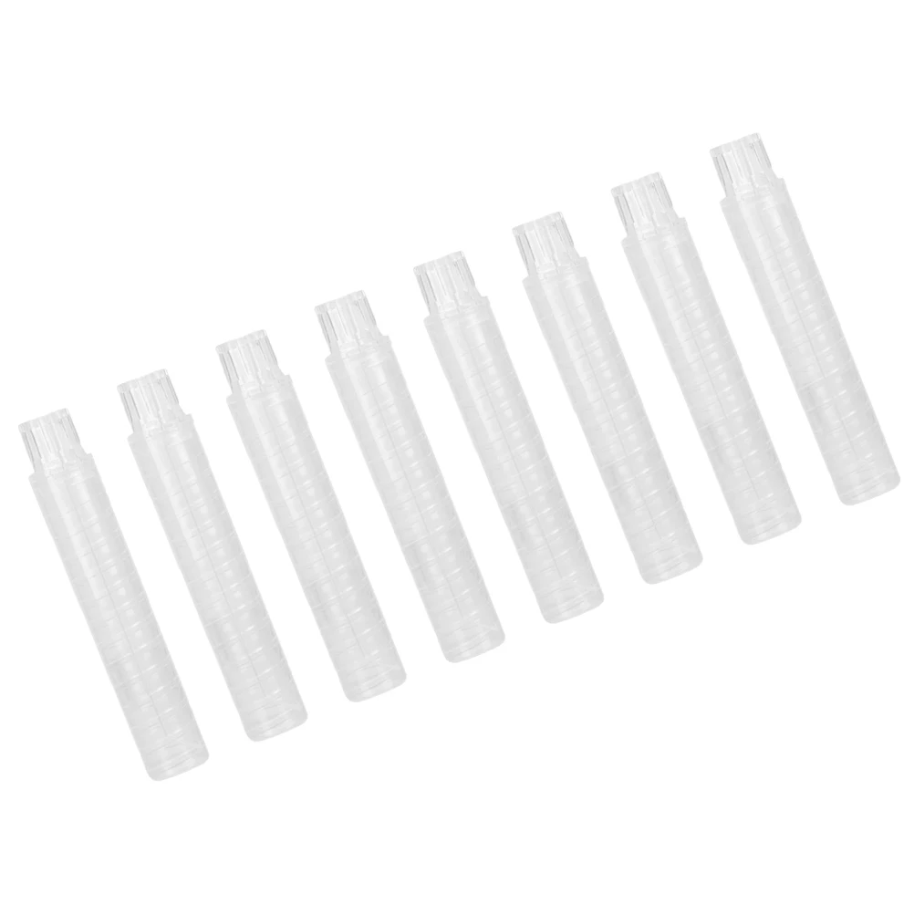 

20 Pcs Plastic Chalk Cover Transparent Holder Clip Storage Case Eraser Dust Free Writing Use Safe