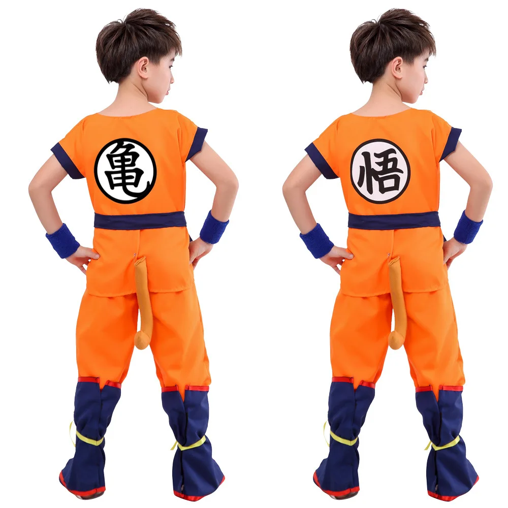 Saiyan Son Goku Combat Uniform Cosplay Costumes Anime Character Halloween Masquerade Performance Clothing for Adults view 2