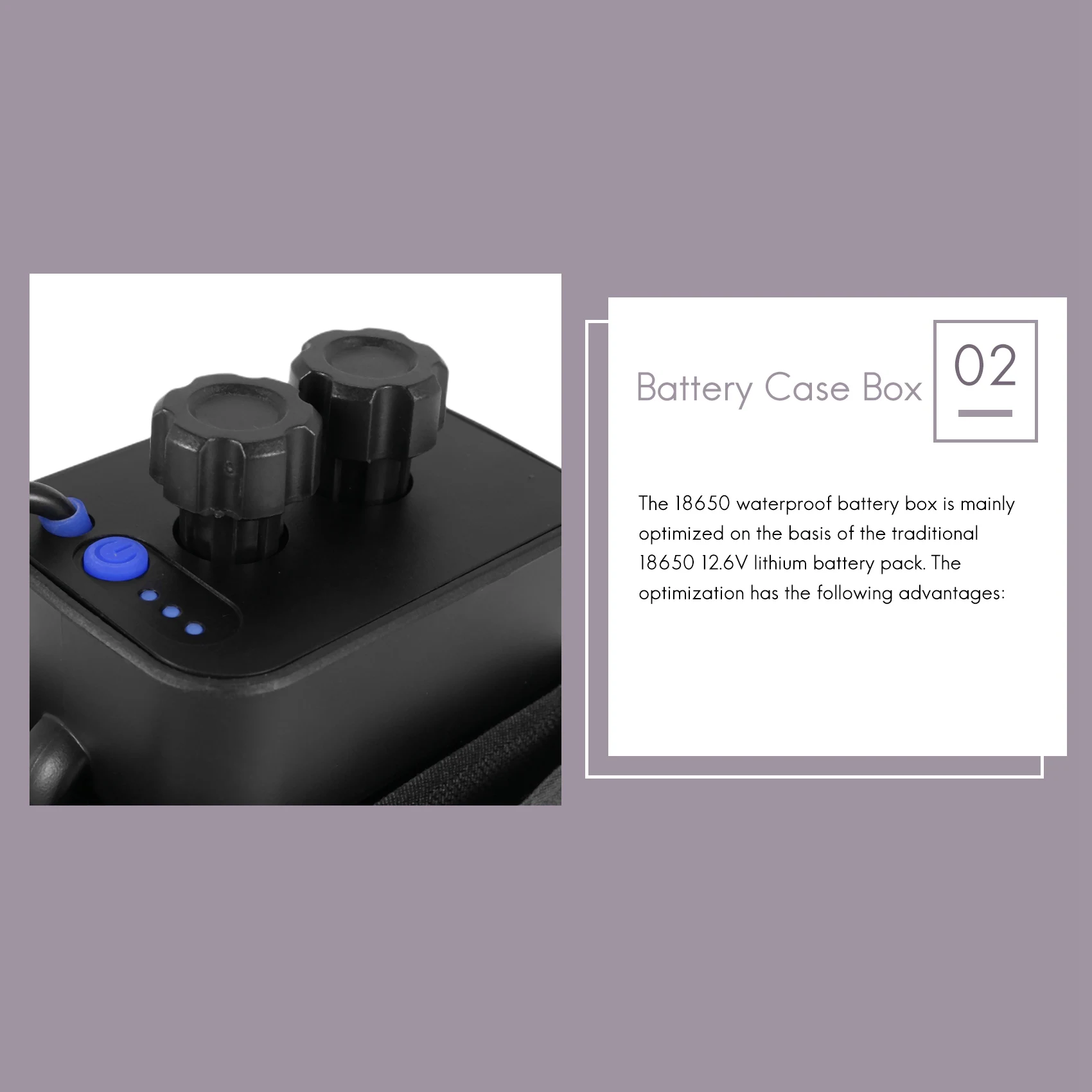 

Водонепроницаемый корпус-бокс AD10 для 6 аккумуляторов 18650 с питанием 12В DC и USB для велосипедных LED-фонарей, телефонов и роутеров