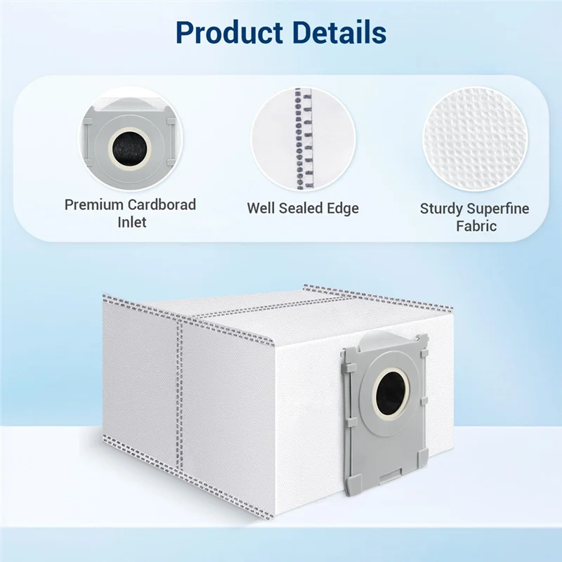 A83X-For ECOVACS أكياس الغبار ل ECOVACS X8 OMNI / X8 PRO OMNI / T50 Max / T50 OMNI / T50 PRO OMNI / T80 OMNI / T80 PRO OMNI