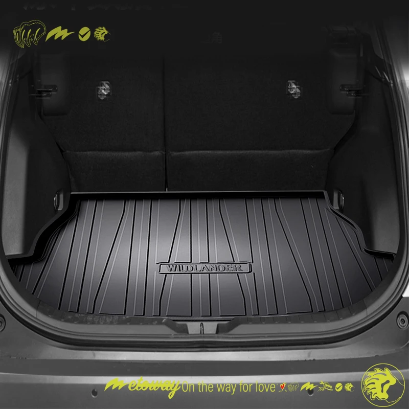 For Toyota Wildlander 2020-2024 Custom Fit Car Trunk Mat All Season Black Cargo Mat 3D Shaped Laser Measured Trunk Liners