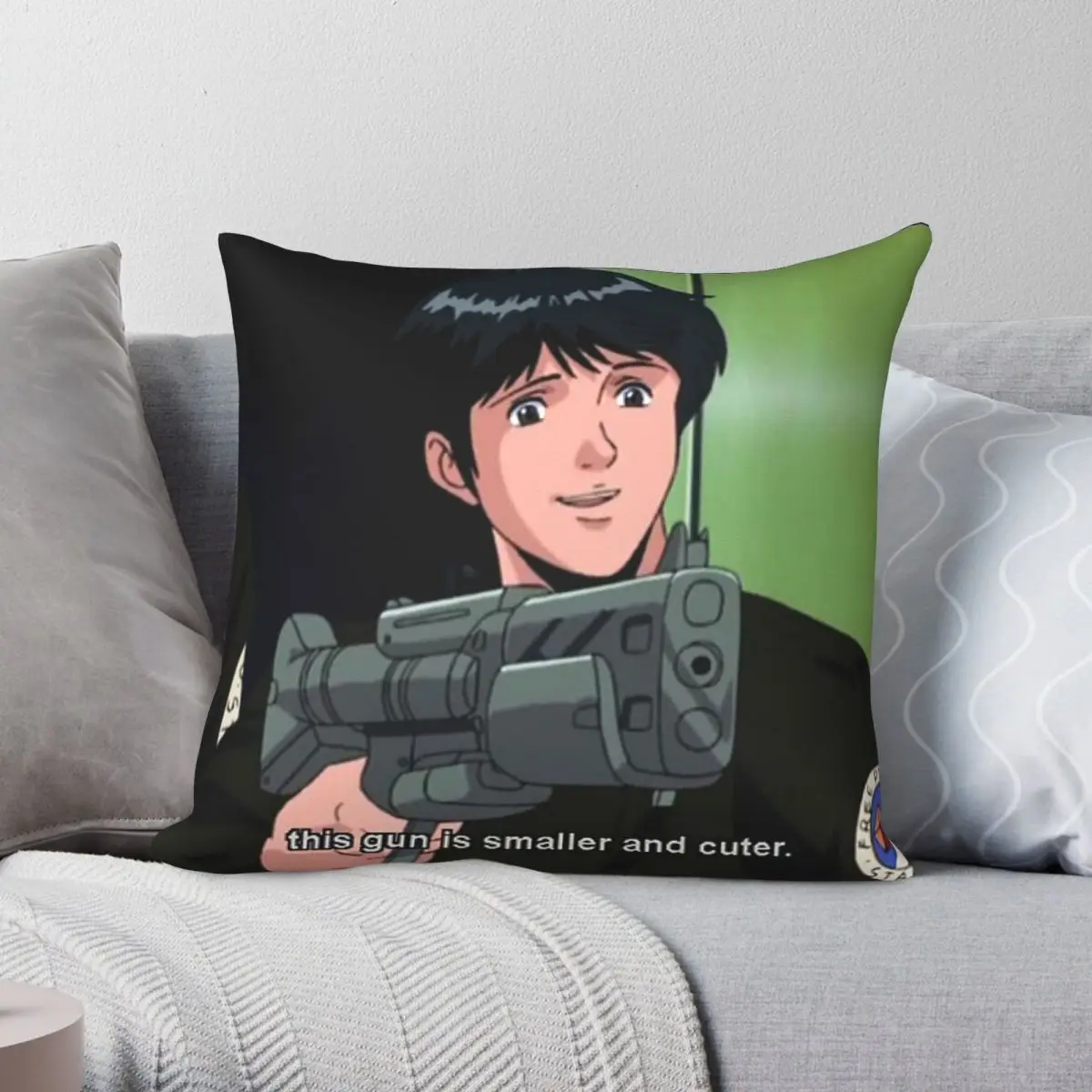Yang Wen-li Gun Square Pillowcase Polyester Linen Velvet Printed Decorative Throw Pillow Case Seater Cushion Cover Wholesale