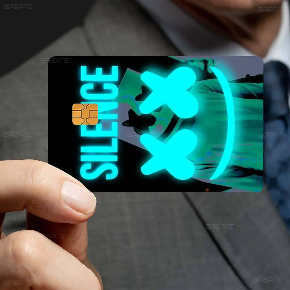 DJ M-Marshmello Anmie Sticker Film Skin Cover For Credit Card Debit Bank Card Front