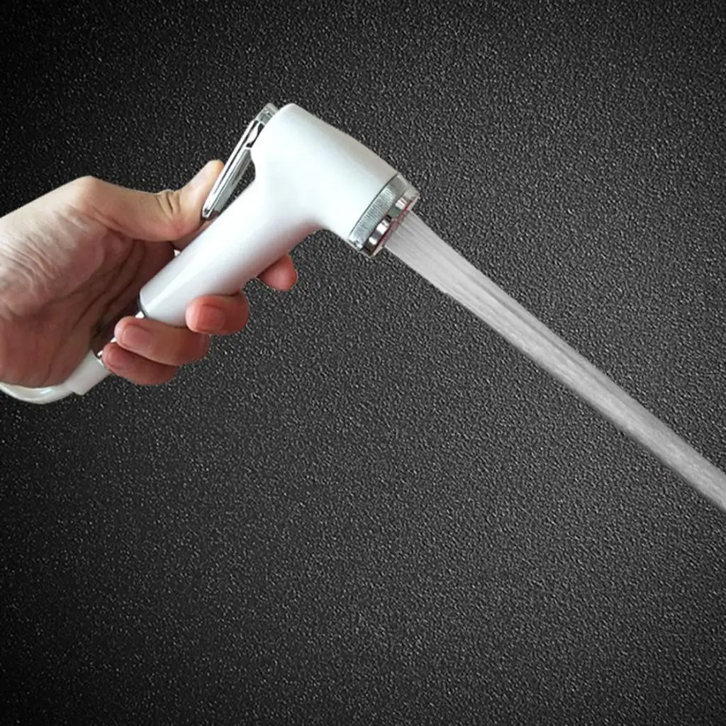 Hand Held Douche Bidet Spray High Pressure Toilet Shower Head Set for Pet Baths and Baby Diapers