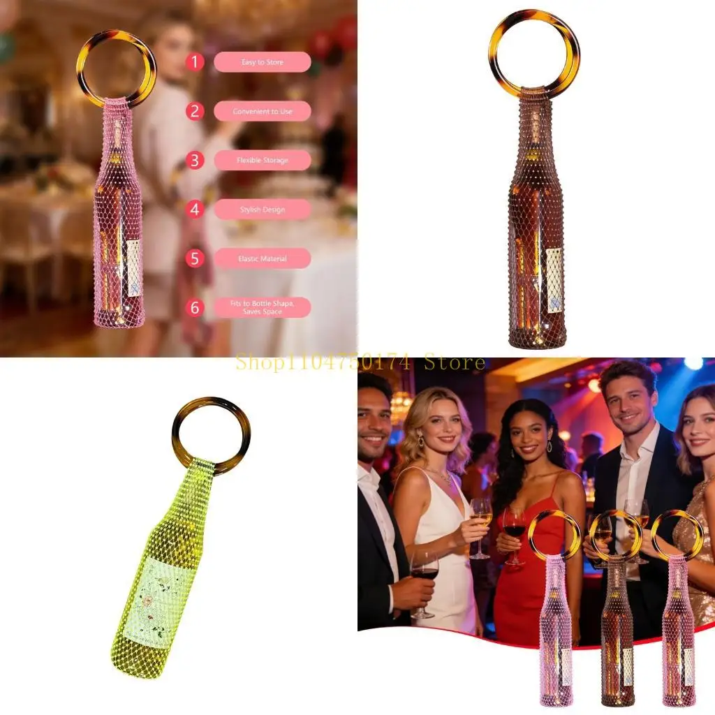 

Ремесленный кристалл с акцентом на бутылку вина, экологически чистая сумка для хранения подарков, лидер продаж