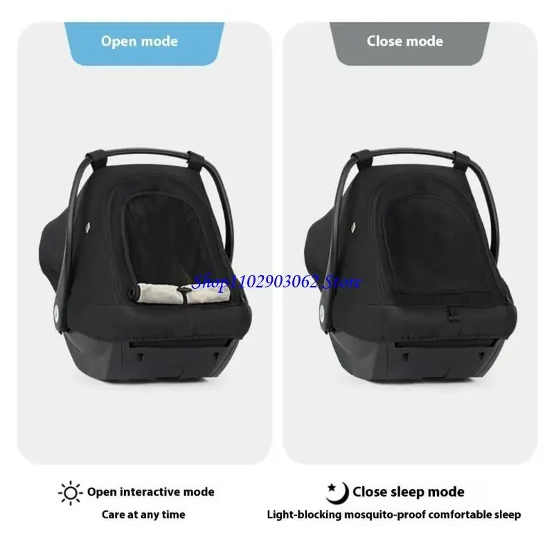 B5XB Premium Infant Car Canopy with Airflows Design Practical Waterproof Easy to Install for Strollers