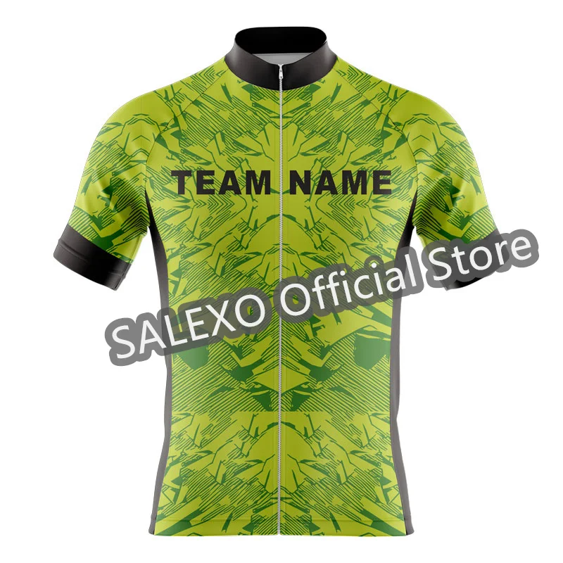 DIY Design Logo Cycling Jersey Men Summer Short Sleeve Custom Team Bicycle MTB Bike Tops Clothing Wear Road Cycling Race Shirt