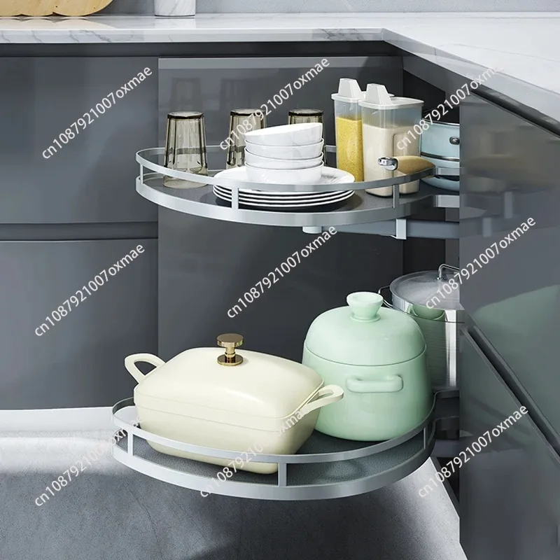 ماجيك الفول السوداني سوينغ صينية سحب المطبخ سوينغ الزاوية سلة التخزين كسول سوزان سلة التخزين #3