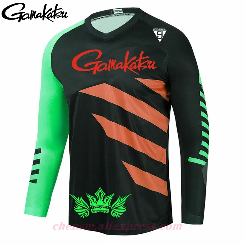 

2024 Gamakatsu Jersey Shirt Cycling Fishing Clothing Breathable Sunscreen Shirt Quick Drying UPF 50+ Long Sleeve Fishing Shirts