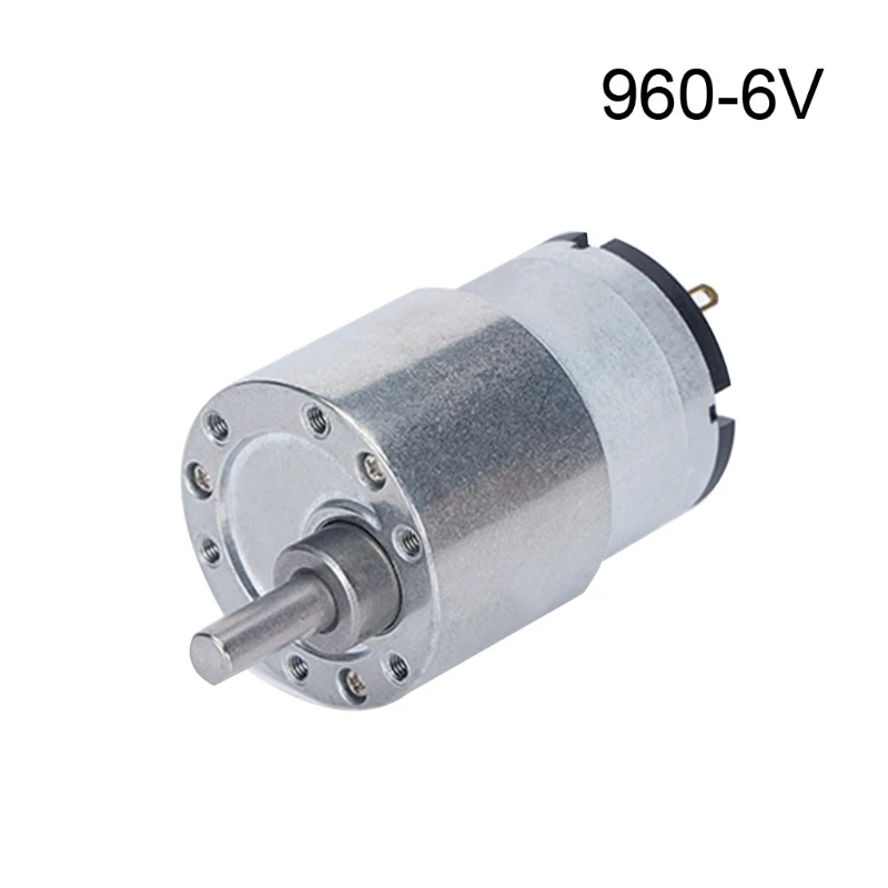 Moteur à engrenages réversible 6V/12V/24V, avec arbre sortie excentrique, 7 min à 960 min livraison directe