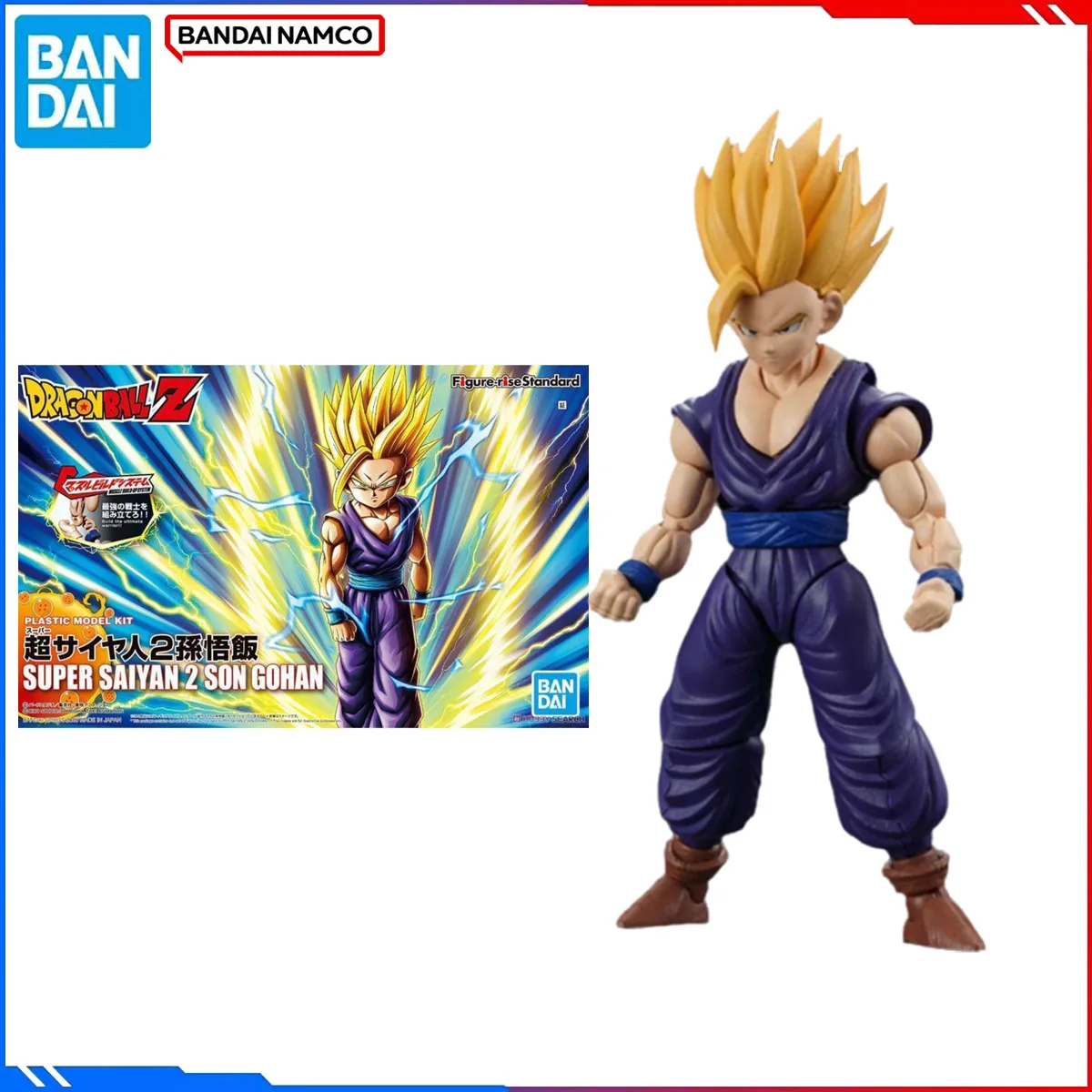 

Подлинная Bandai, оригинальная фигурка DRAGON BALL, наборы моделей, стандартная фигурка, аниме Super Saiyan 2, Son Gohan, экшн-модель, игрушка