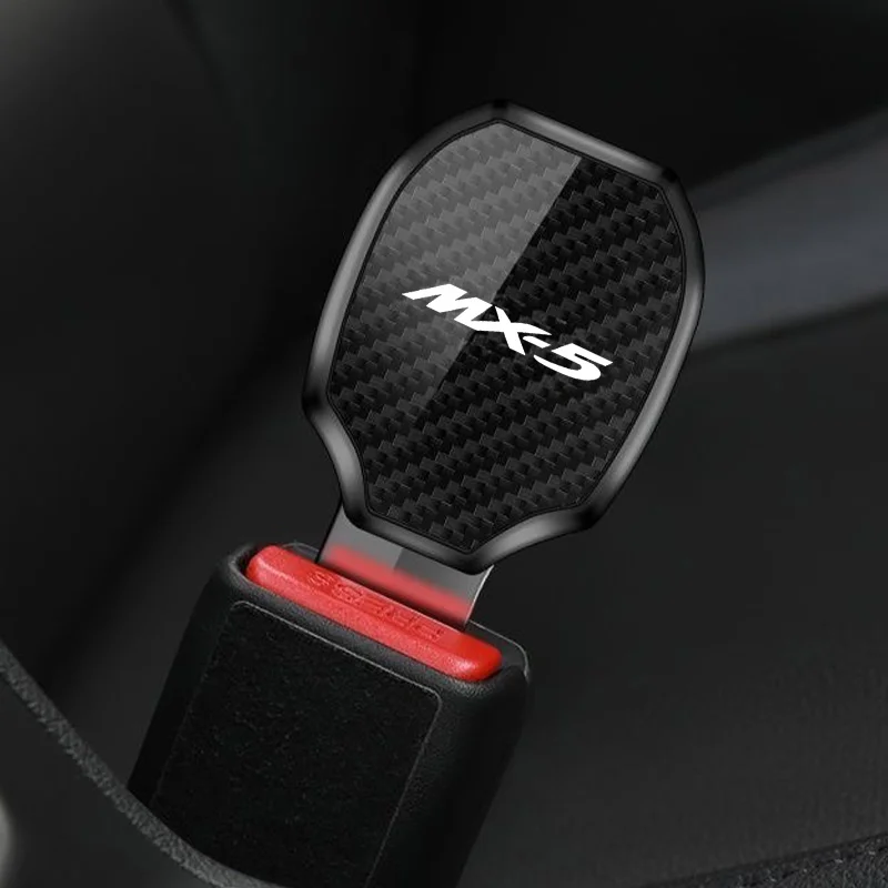 

Car Seat Belt Clip Carbon Extender Lock Buckle Plug Car Accessories interior For Mazda MX-5 MX5 car organizer 2012-2025