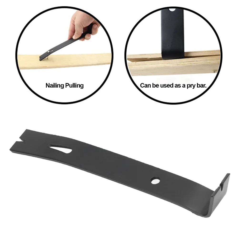 7 Inch Length ​Pry Bar Carbon Steel Black Finish Claw Bar Forged Steel Construction Integrated Nail Puller Nail Puller