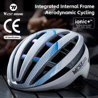 WEST BIKING Cycling Helmets CE Safety Certified Integrally-Molded Unisex Multicolor Helmet Removable Ionic Antibacterial Liner