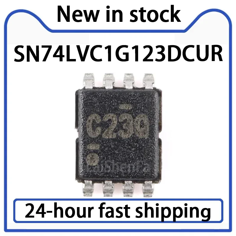 10PCS SN74LVC1G123DCUR Package VSSOP-8 Single State Multi Harmonic Oscillator Stock