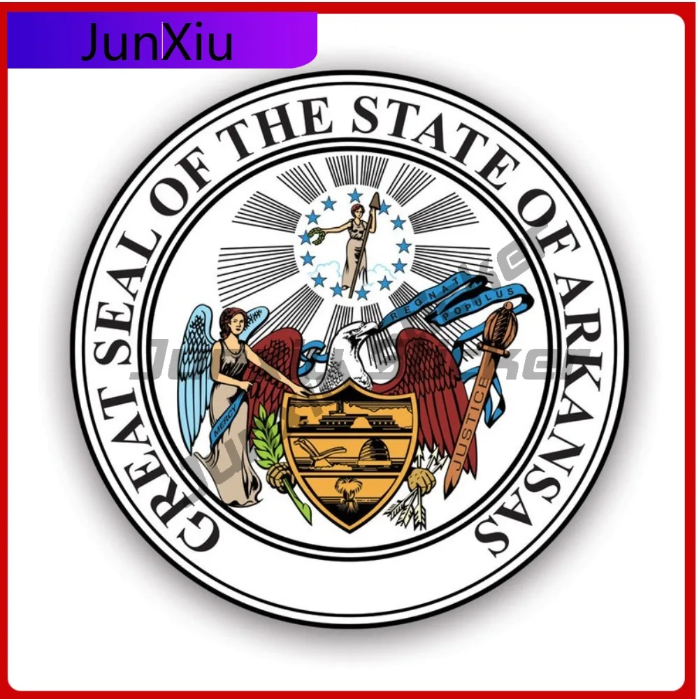 

Arkansas State Seal Sticker Waterproof Outdoor Anime Bumper Waterproof Vinyl Decal For Refrigerators Sticker Unique Creative