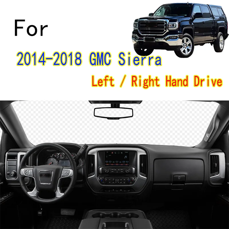 

For 2014-2018 GMC Sierra 1500 2500 HD SLT Dashmat Dashboard Cover Instrument Panel Insulation Sunscreen Protective Pad