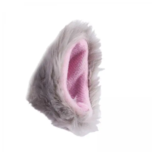Plush Helmet Decoration Ear Shaped Sticker for Helmet Accessories Motorcycle Custom Motorcycle Accessory Supplies