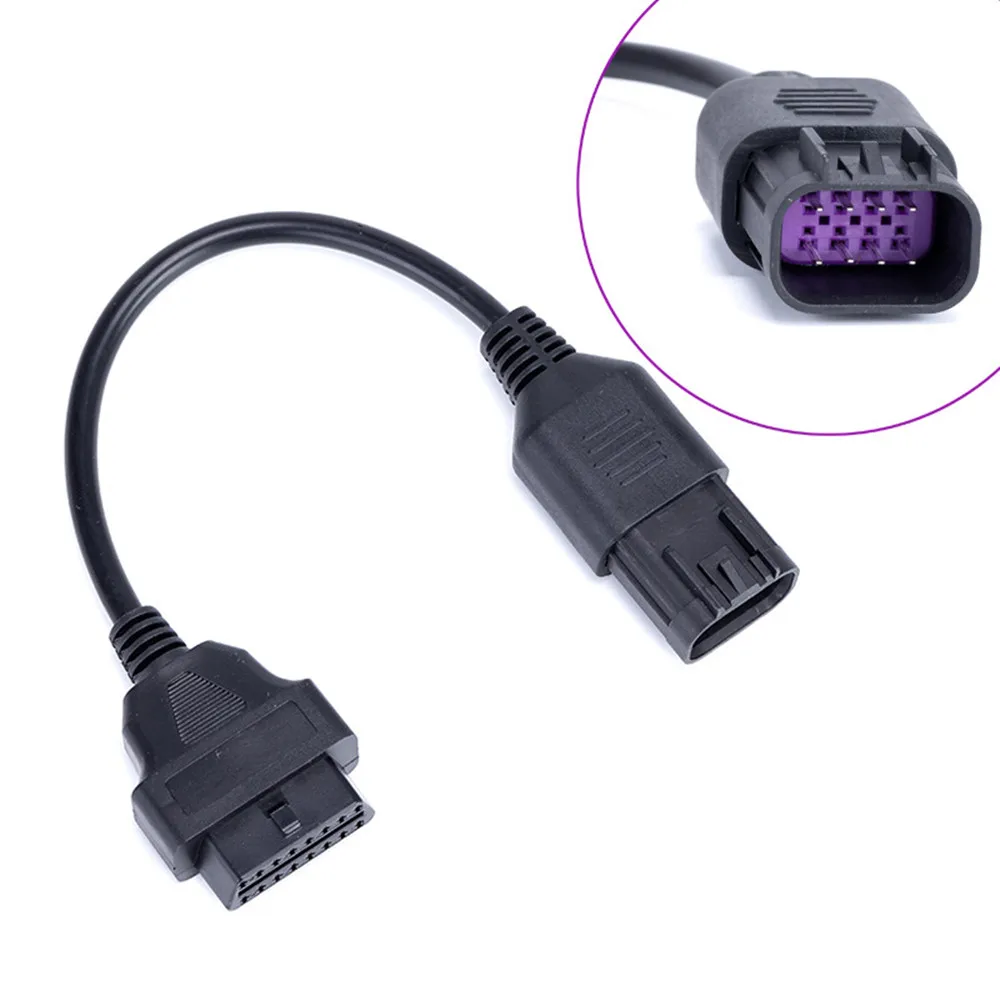 Motorcycle OBD2 Connector for Bombardier for Polaris for HONDA/SUZUKI/Kawasaki/YAHAMA OBD 2 Extension Cables