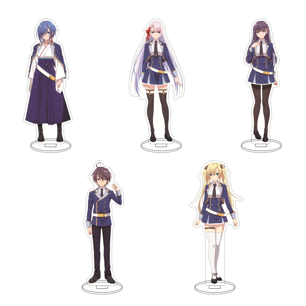 

15CM 6PCS Anime Seiken Gakuin no Maken Tsukai Acrylic Stand Cosplay Character Figure Collectible Accessories Goods Gift for Fans