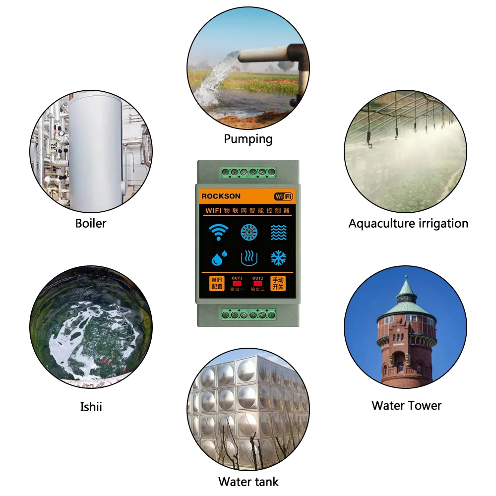 Imagem -06 - Smart Home Water Level Sensor Controlador Wifi Alarme de Inundação de Vazamento Vape de Natação Sistema Detector de Fluxo de Tanque Proteção de Vazamento