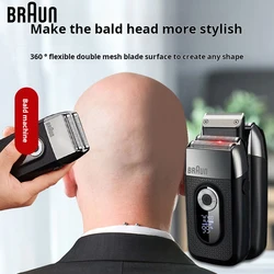 Original Braun Electric Shaving Machine Wireless Foil Shaver Bald Shaving Machine Hair Cutting Machine Men's Razor