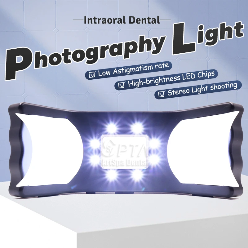 Fotografía de ortodoncia Dental, equipo de lámpara de llenado Oral, suministro de luz de Flash, ambiente brillante, foto, luz Intraoral Macro