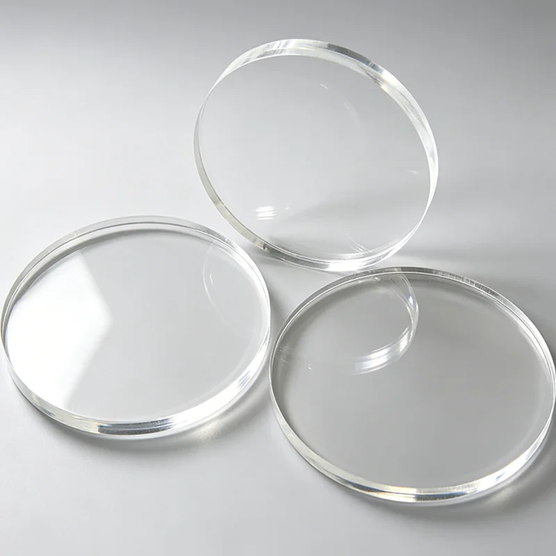 Acrylic Discs Sheet Clear Plexiglass Plastic Plate For Picture Frames Round Cake Disks Holders DIY Craft Bake Tool