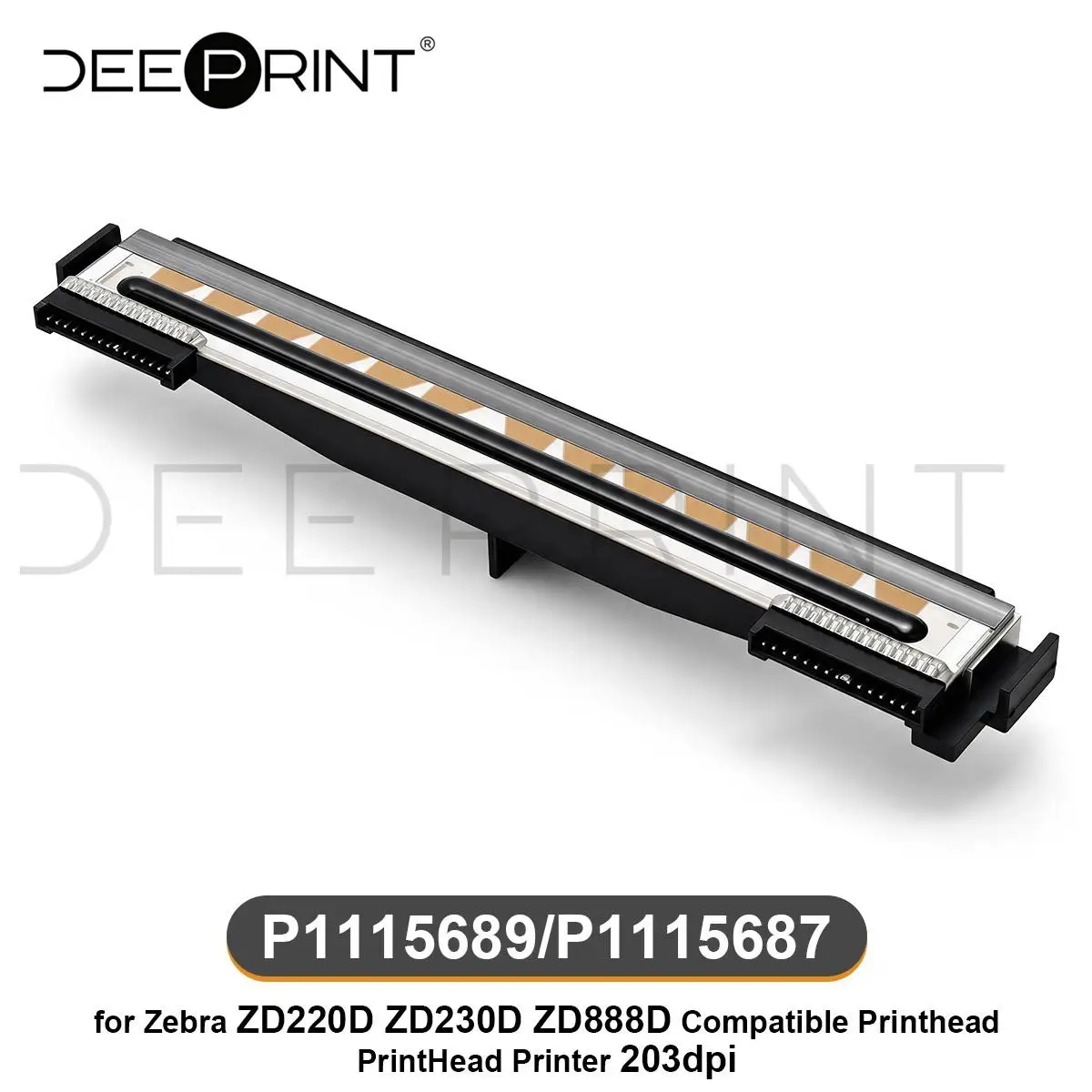 P1115689/P1115687 203DPI Thermal Printhead for Zebra ZD220D ZD230D ZD888D Barcode Label Printers Print Head | 3-Month Warranty