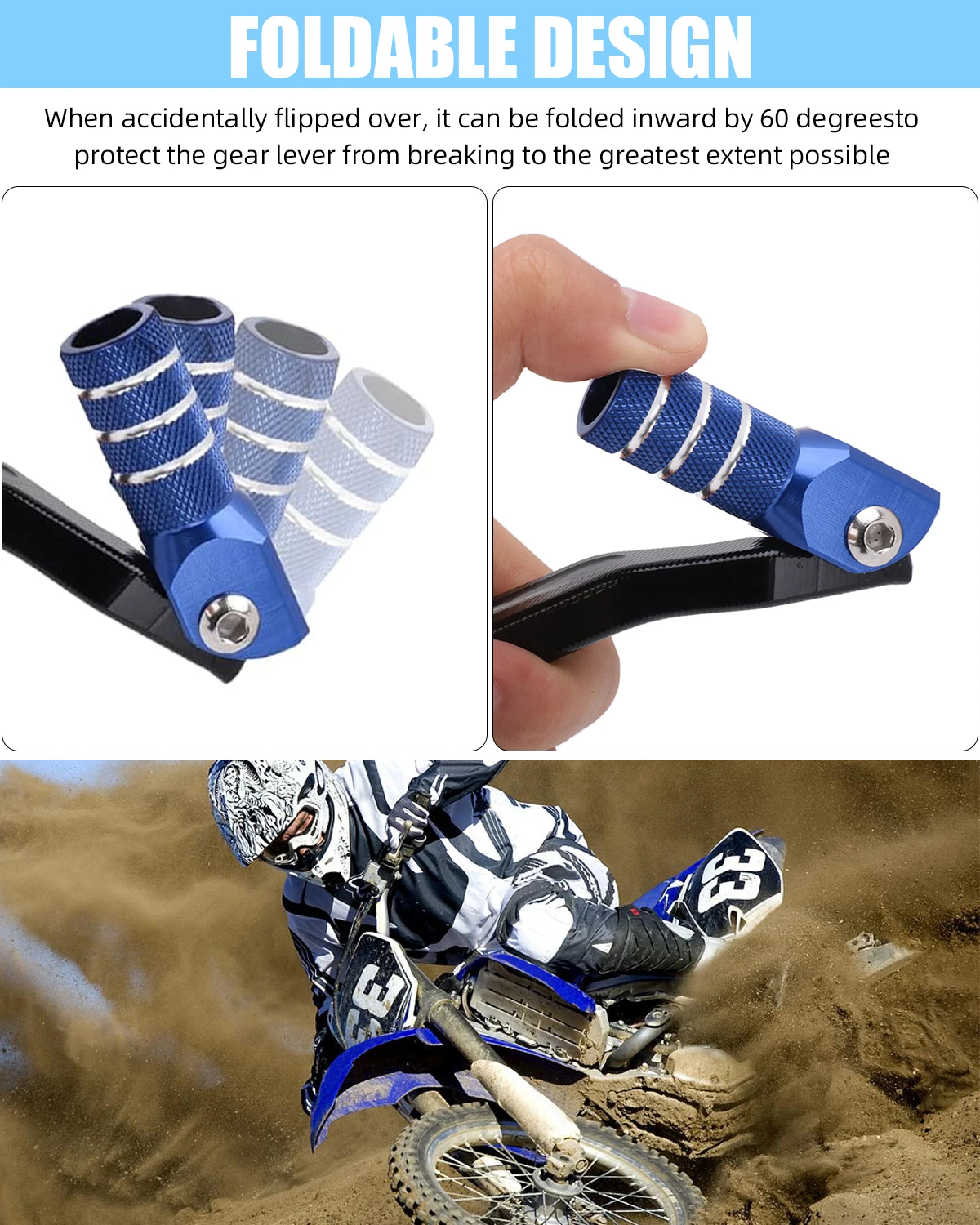 For YAMAHA WR 250F 450F YZ 125 250 250F 250FX 450F 450FX Motorcycle Foot Brake Lever Pedal Gear Shift Lever Pedal Sets 2023