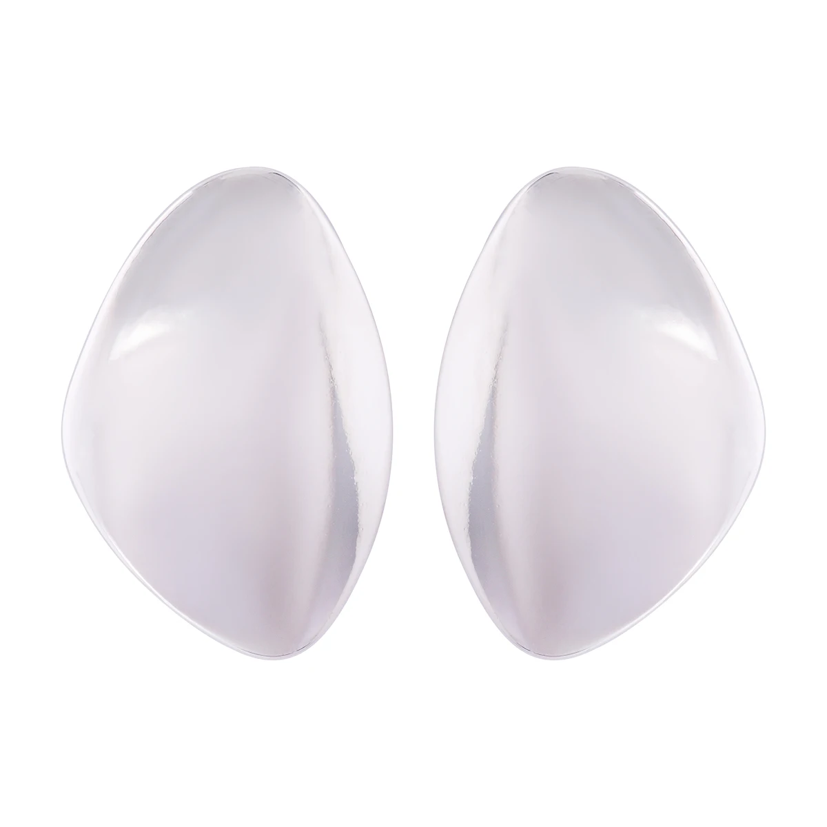 2024 New Personality ZAA Geometric Metal Earrings for Women Punk Silver Color Jewelry Statement Earrings Wholesale