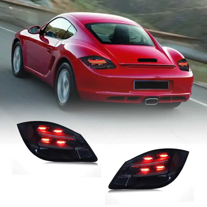 Car Tail Lamp Rear Lamp Modified LED Tail Light Turn Signal Lamp Brake Light For Porsche Cayman 987.2 2009-2012