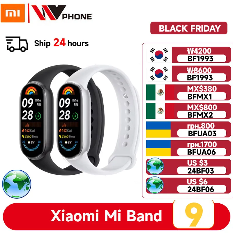 Global Version Xiaomi Smart Band 9 1.62