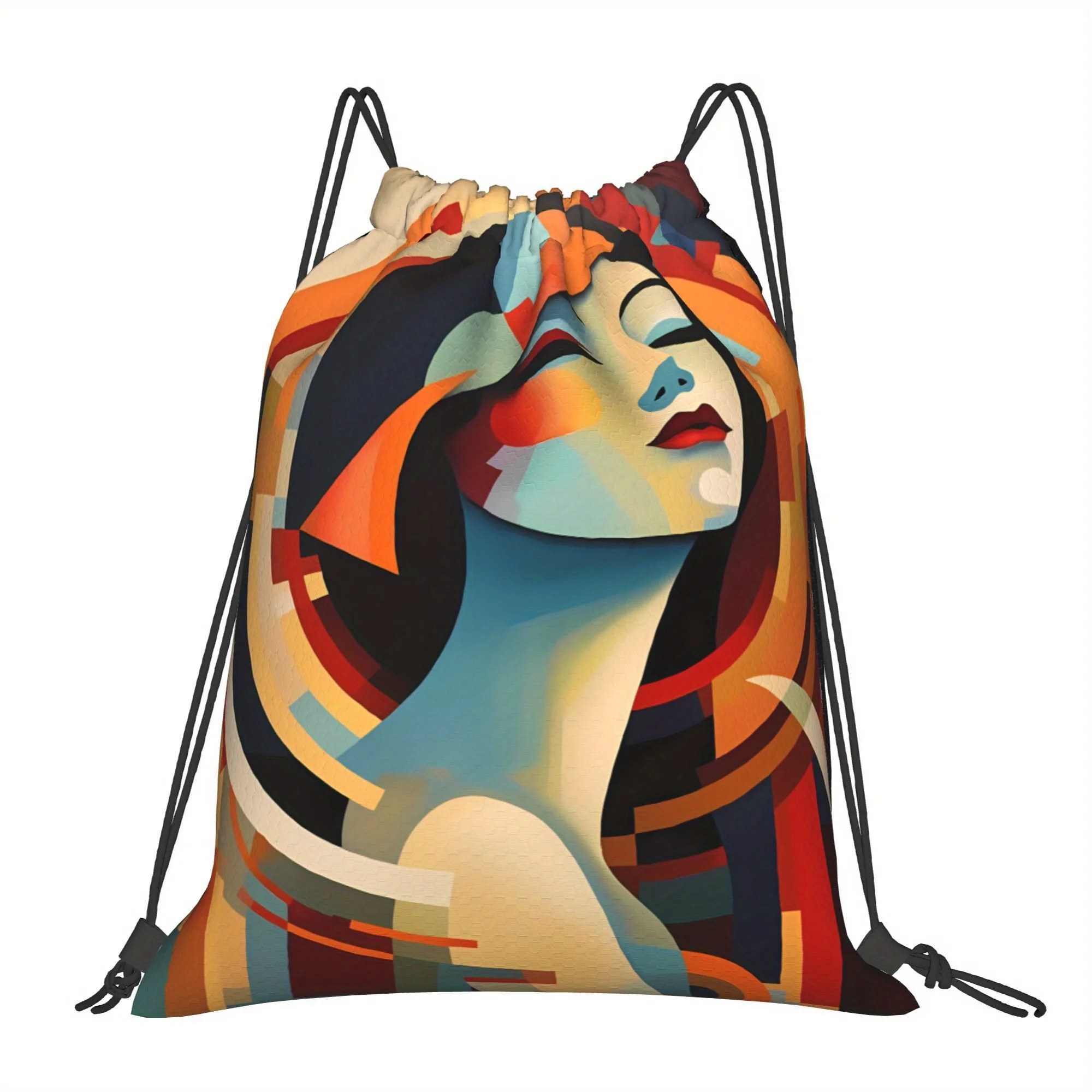 【Simple & Practical】Drawstring Backpack, Durable & Wear-Resistant, Daily Casual Storage Bag