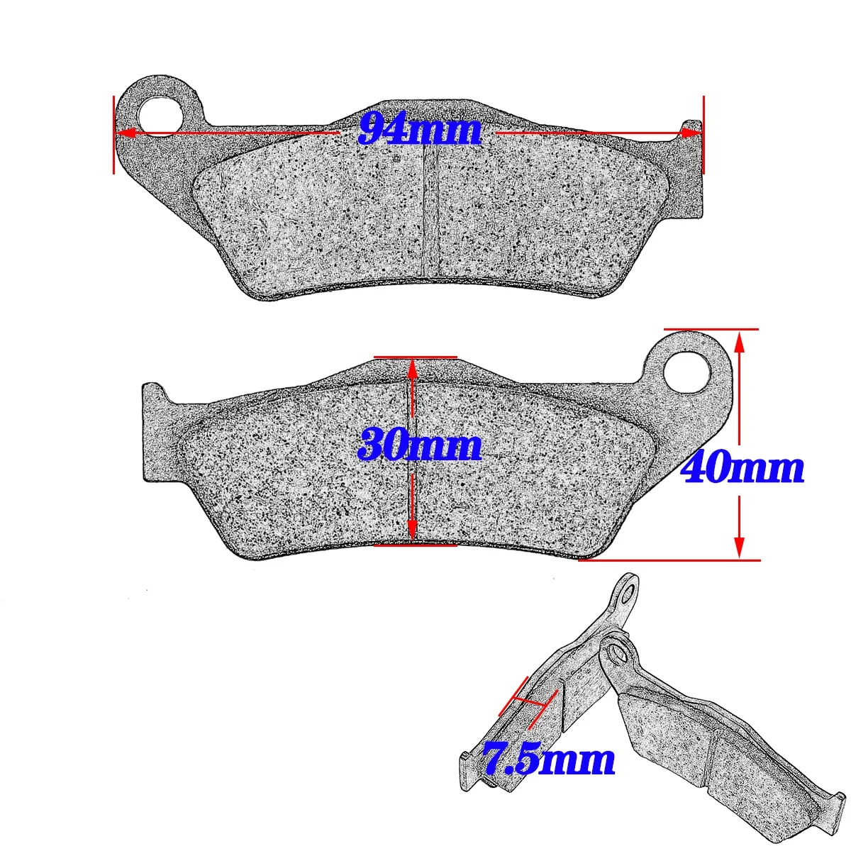 Motorrad Bremsbeläge Vorne und Hinten Für KTM XC XC-F XCF-W XC-W SX SX-F EXC EXC-F 125 250 300 350 450 500 530 TPI GASGAS 2003-2023