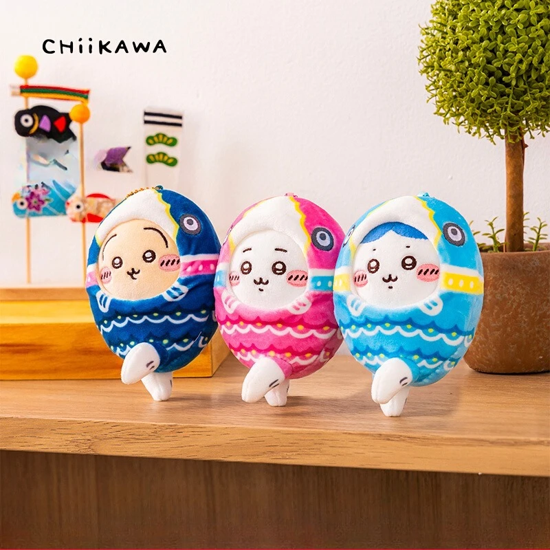 Chiikawa Koinobori Plush Keychain - Kawaii Anime Soft Stuffed Fish Toy Charm for Bags, Backpacks, Collectible Gift for Kids