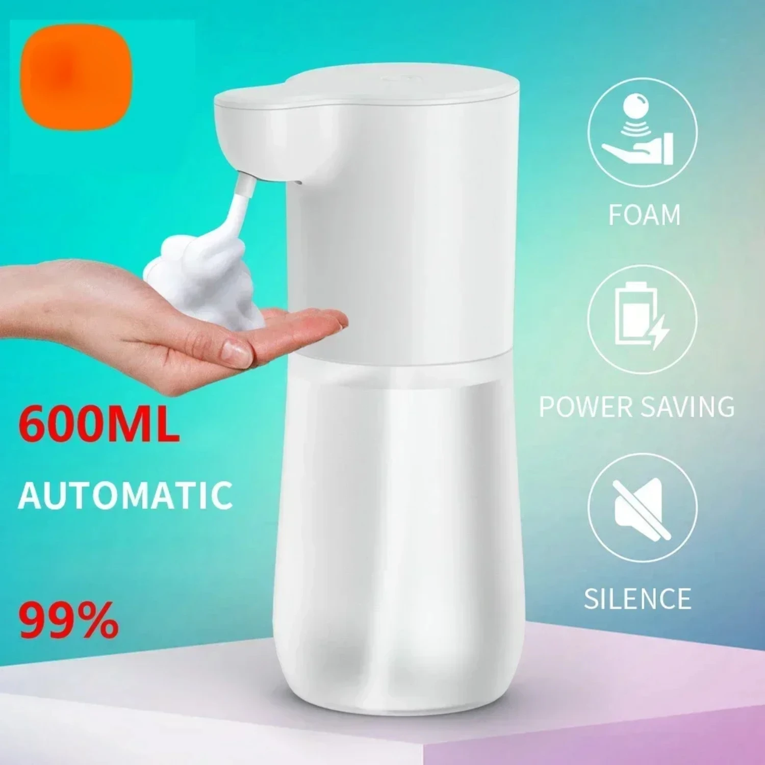 Convenient, efficient, and eco-friendly touchless foam dispenser - a must-have for any bathroom or kitchen. Say goodbye to messy