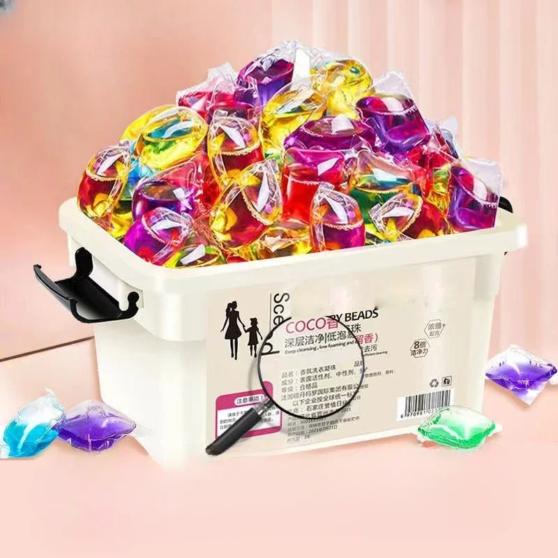 

100 Concentrated Laundry Detergent Balls for Long-lasting New Customers, Good Gifts for Home Laundry Beads