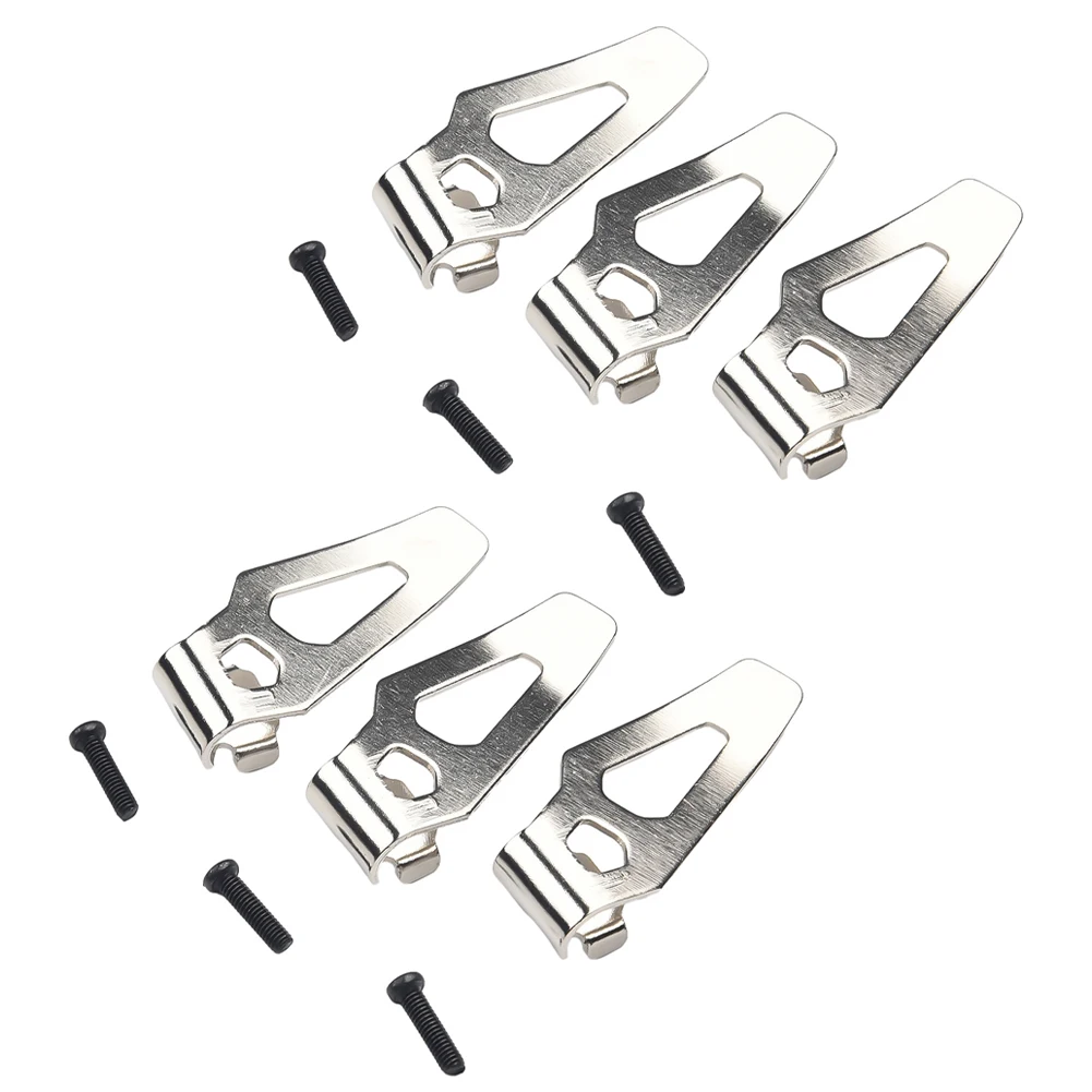 6PCSBelt Hook Clip Power Tool Parts Suit For Milwaukee Impact Drivers Power Tool 42-70-0490 Belt Clip And Screw Drill Belt Clips