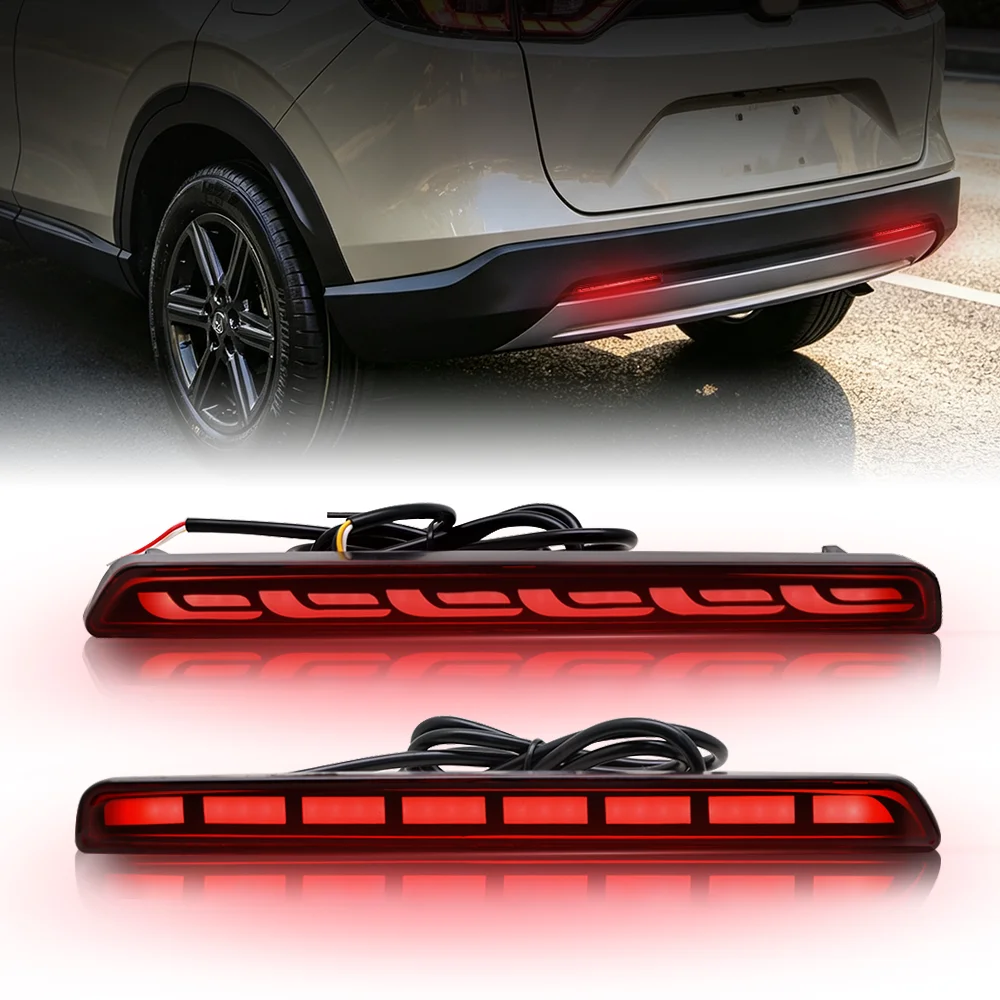 Car Bumper Brake Light Reflector turn Signal Indicators Car LED Rear Fog Lamp For CR-V 2023-2026 P7 S7 2025 universal version