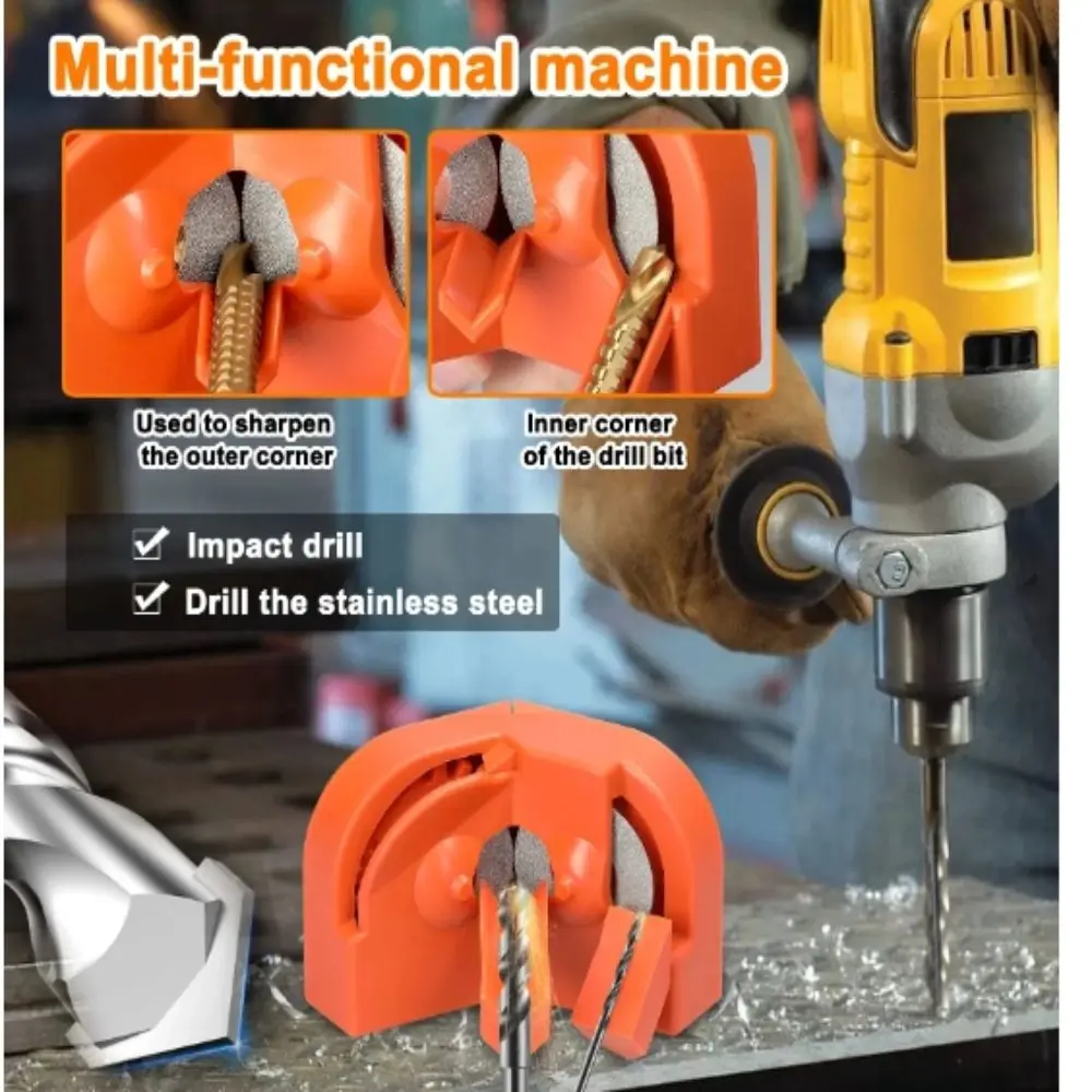 

Polish Drill Bit Grinding Sharpener Efficient Convenient Drill Sharpener Polish Tool Wear Resistant Multipurpose