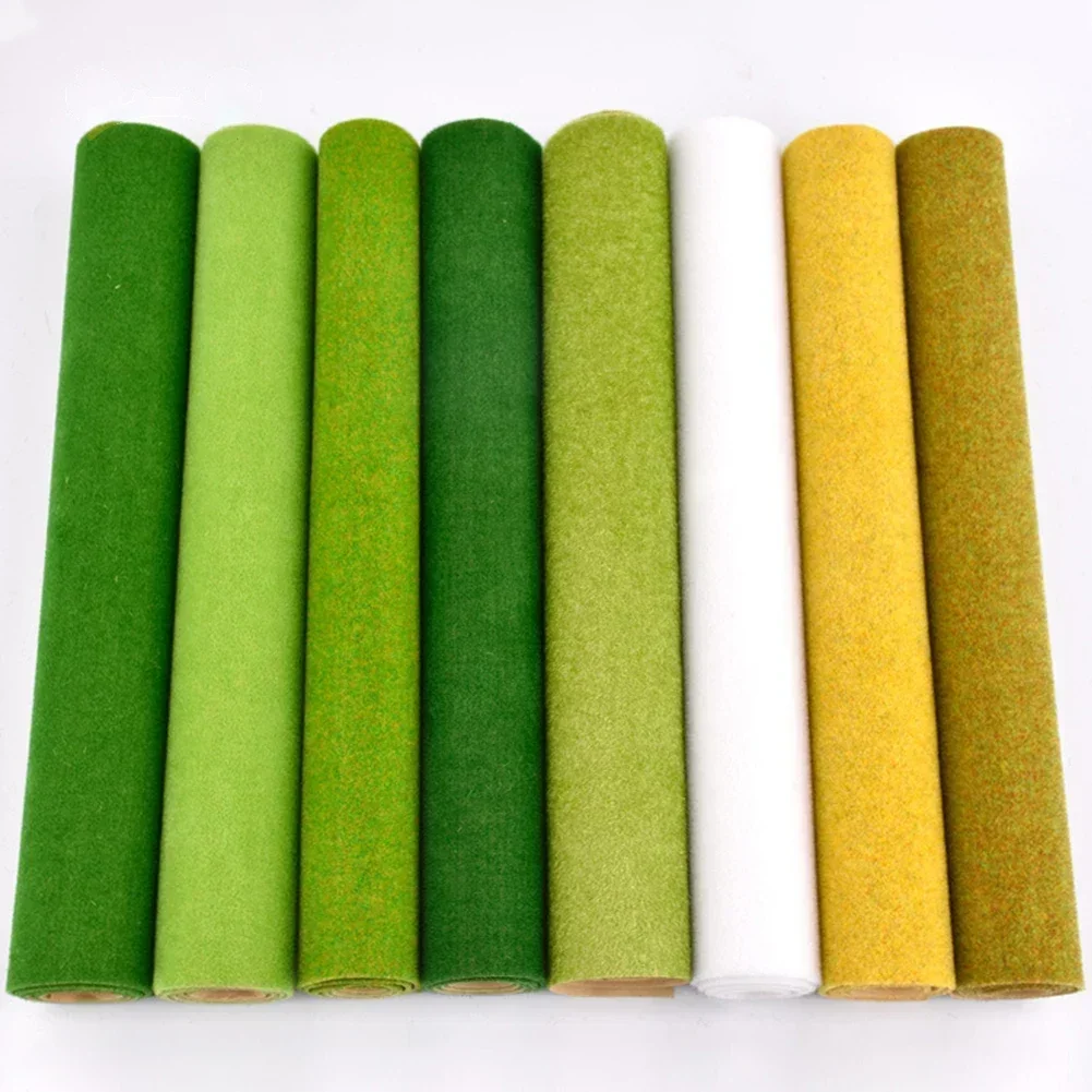 35cmx100cm Artificial Landscape Grass Mat For Model Train Paper Scenery Layout Lawn Diorama Accessories Garden Decor