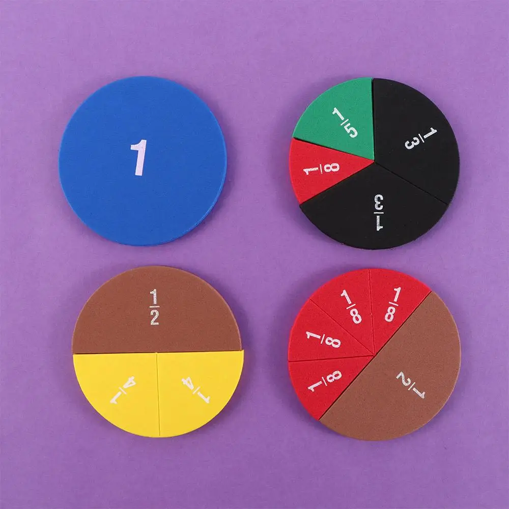 Gifts Math Toy Educational Toy Math Teaching Toy Fraction Instrument Demonstrator Fraction Educational Montessori Educational