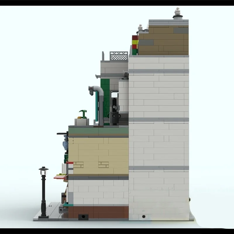 2401 pz MOC Hong Kong ispirato Modulare Modello modulare Blocchi di costruzione Costruzione idea creativa Regali di Natale Giocattolo di mattoni Per bambini