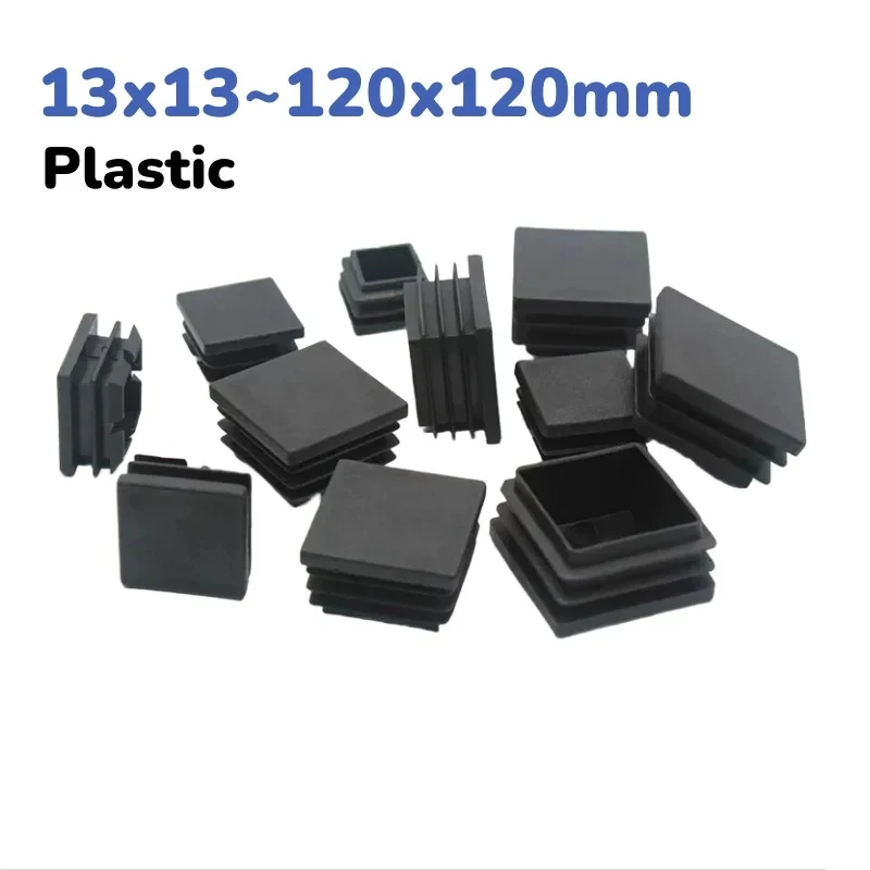

Non Slip Square Chair Foot Cover Wear Resistant Pipe Insert Protective End Plug