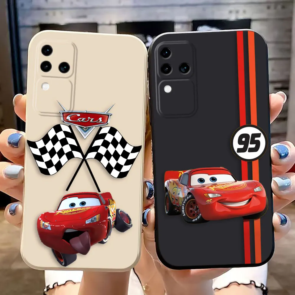 The Cars Lightning McQueen Phone Case For VIVO S1 S16 V15 V17 V20 V20ES V21 V23E V25 V27 V27E V29 V29E V30 V30E PRO PV23 5G