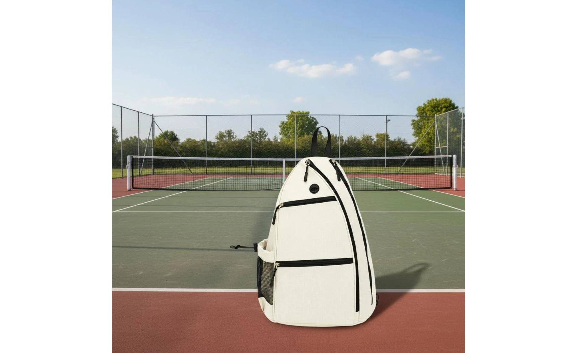 Pickleball Backpack Double-Strap Carry Tennis Backpack Sports Drawstring Bag Lightweight Athletic Gear Breathable Shoulder