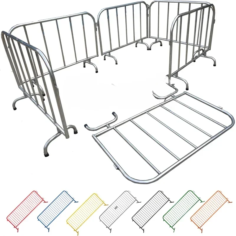 Adjustable Feet Steel Metal Crowd Control Barricade Barrier