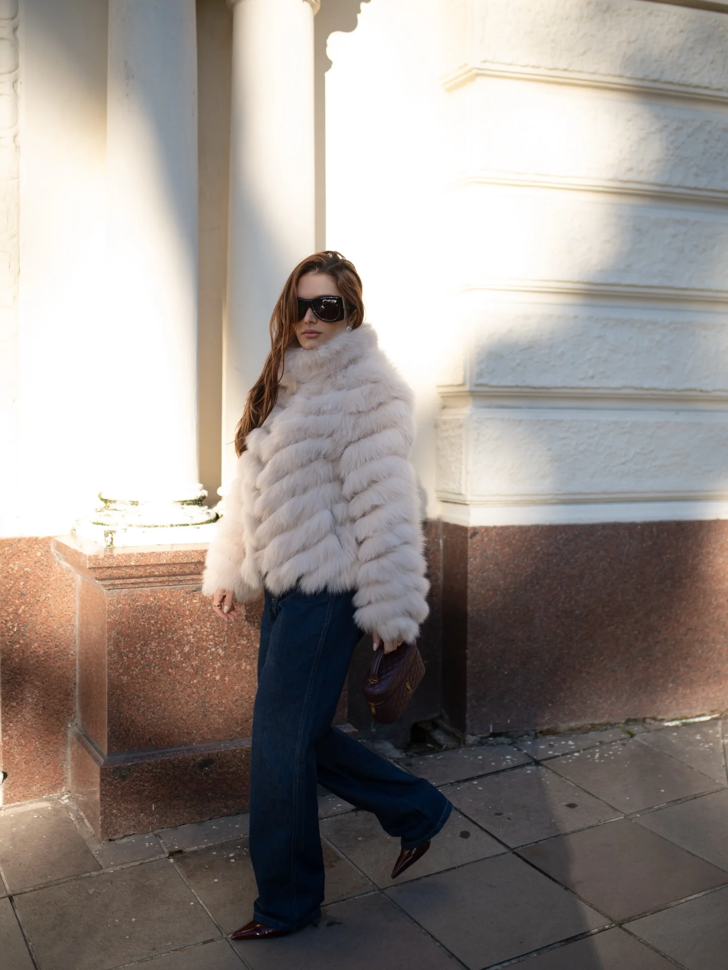 OFTBUY Custom Luxury Long Full Real Fur Coat for Women Streetwear Thick Warm Winter Real Fur Overcoat High-End Custom Outerwear